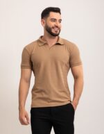 Camisa Polo V Texturizada Masculina