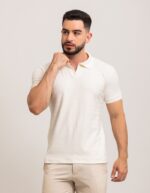 Camisa Polo V Texturizada Masculina - Imagem 4