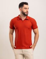 Camisa Polo V Texturizada Masculina - Imagem 6