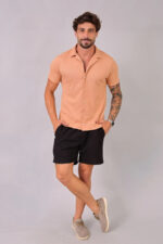 Camisa Duna Masculina Slim Canelada - Imagem 4