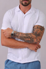 Camisa Duna Masculina Slim Canelada - Imagem 15