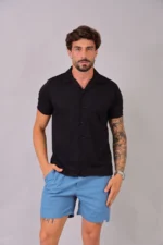 Camisa Duna Masculina Slim Canelada - Imagem 8