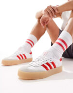 Tênis Adidas Sambae Feminino "Scarlet Red" Branco / Vermelho - ID0438 - Imagem 6