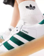 Tênis Adidas Sambae Feminino "White Green" Branco / Verde - ID0440 - Imagem 6
