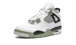 Tênis Air jordan 4 "Seafoam Oil Green" Branco / Verde - AQ9129-103 - Imagem 4