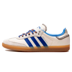 Tênis Adidas Samba x Wales Bonner “Wonder Clay Royal Blue” Creme / Azul – IH7756